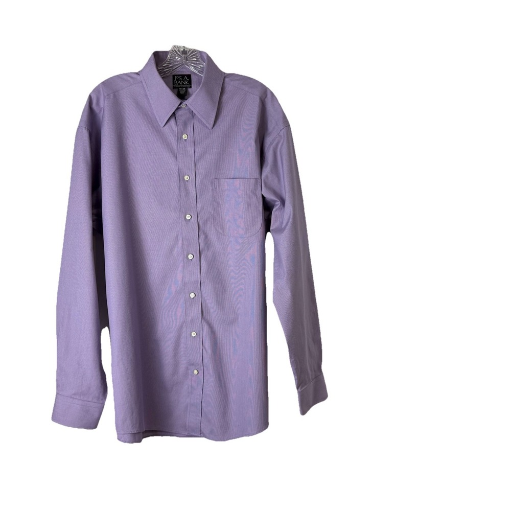 Jos. A. Bank.  Traveler's Collection‎ Men's Button Up Shirt Sz 16.5/35 Purple
